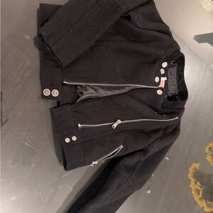 Urban Republic Black Girls' Zip-Front Moto Jacket